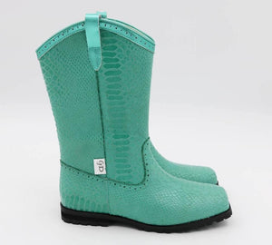 Turquoise Scar Boots